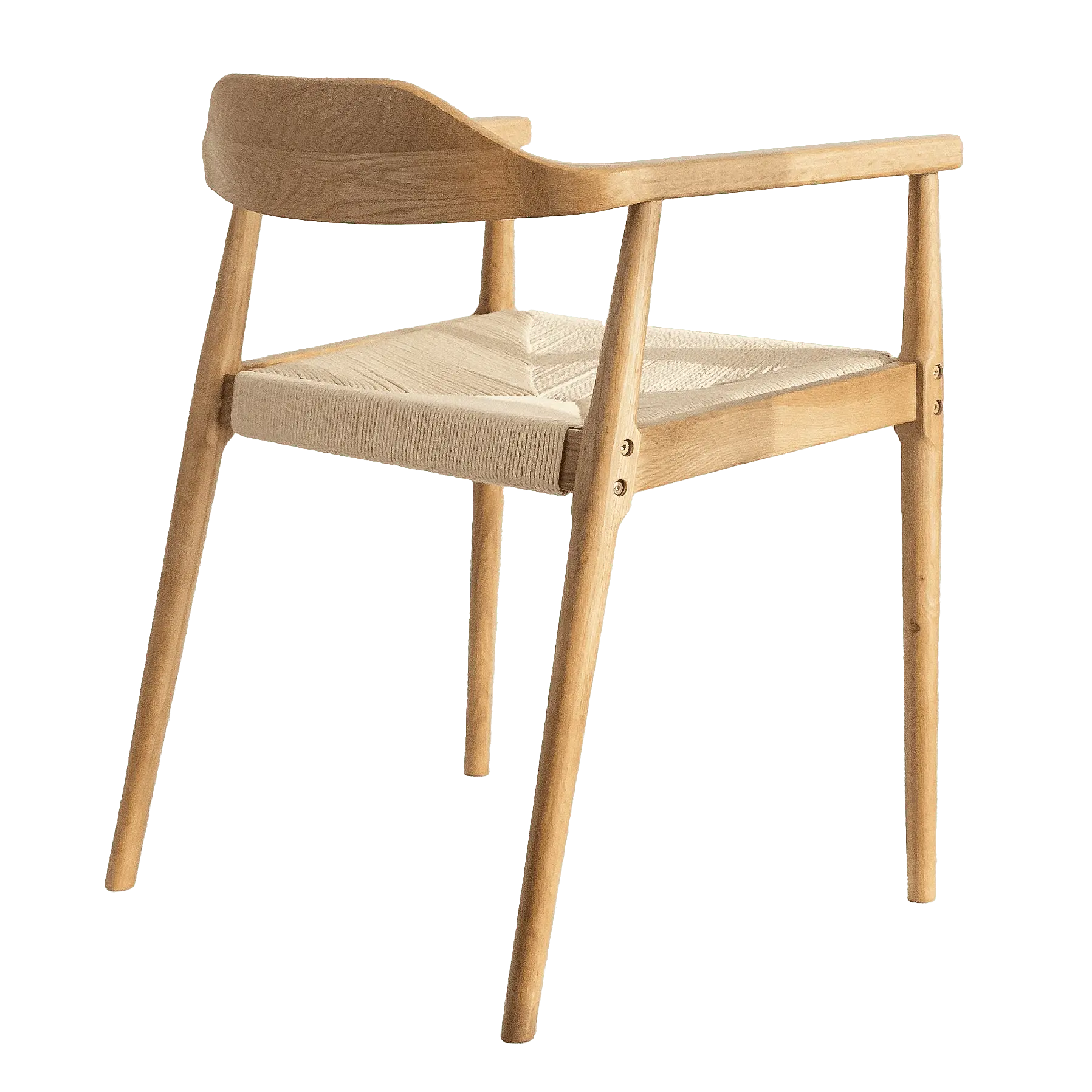 Esszimmerstuhl SW010 (Packung, 1 St) | Eichenholzrahmen & Papierseil | eifache Montage erforderlich